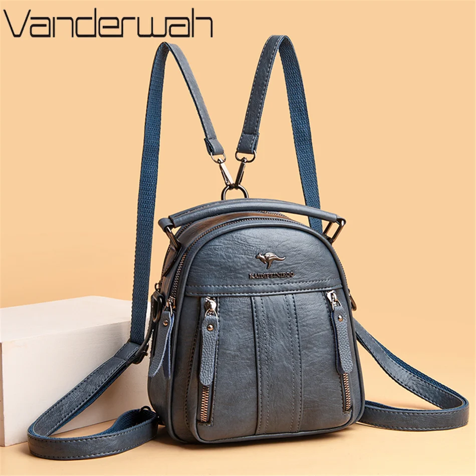 Mini Backpack Purse - 4 Trong 1 Da Lưng Đa