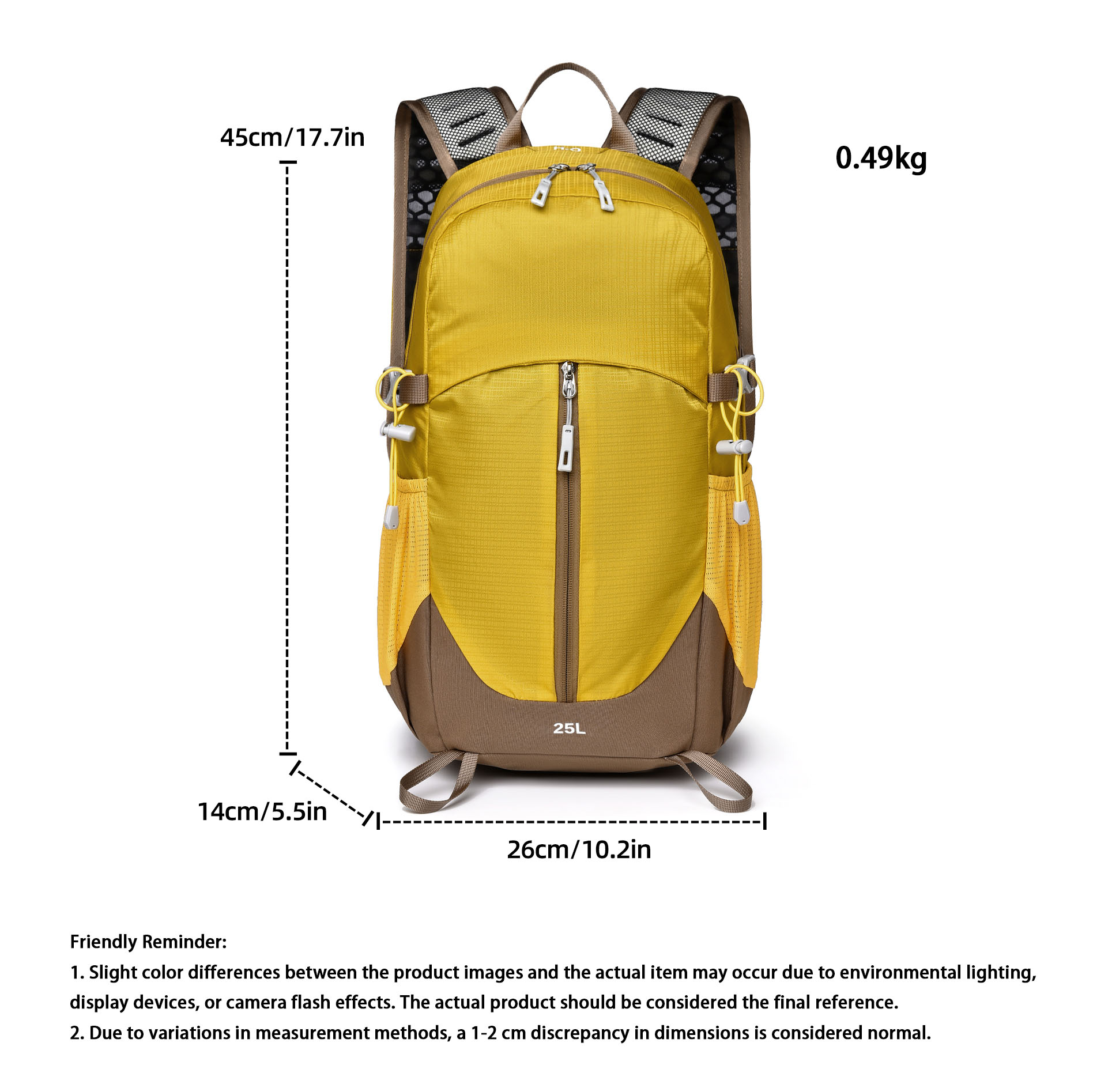25l Large Capacity Hiking Back - đánh giá và giá Hiking Backpack Waterproof