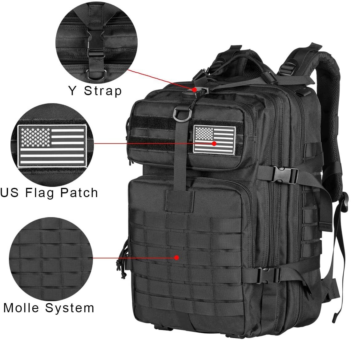 AA 60L Army Military Tactical  - đánh giá và giá Urban Backpack Tactical