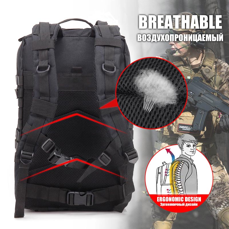 AA 60L Army Military Tactical  - đánh giá và giá Urban Backpack Tactical