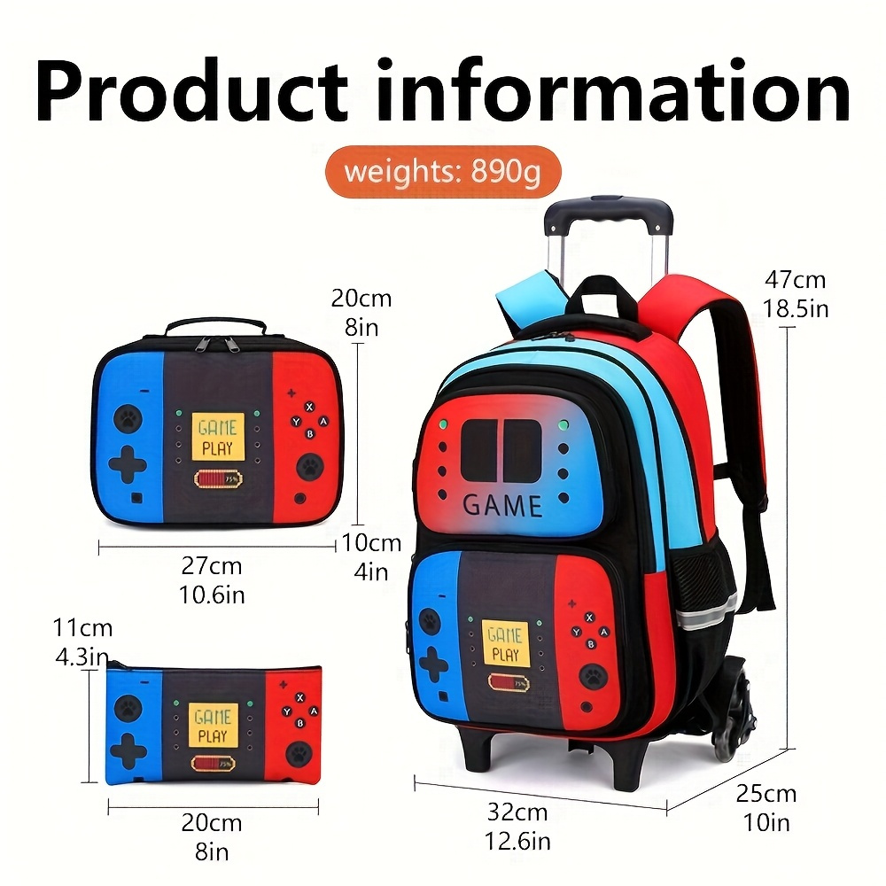 3PCS Kids Rolling Backpack for - đánh giá và giá School Backpack Teen